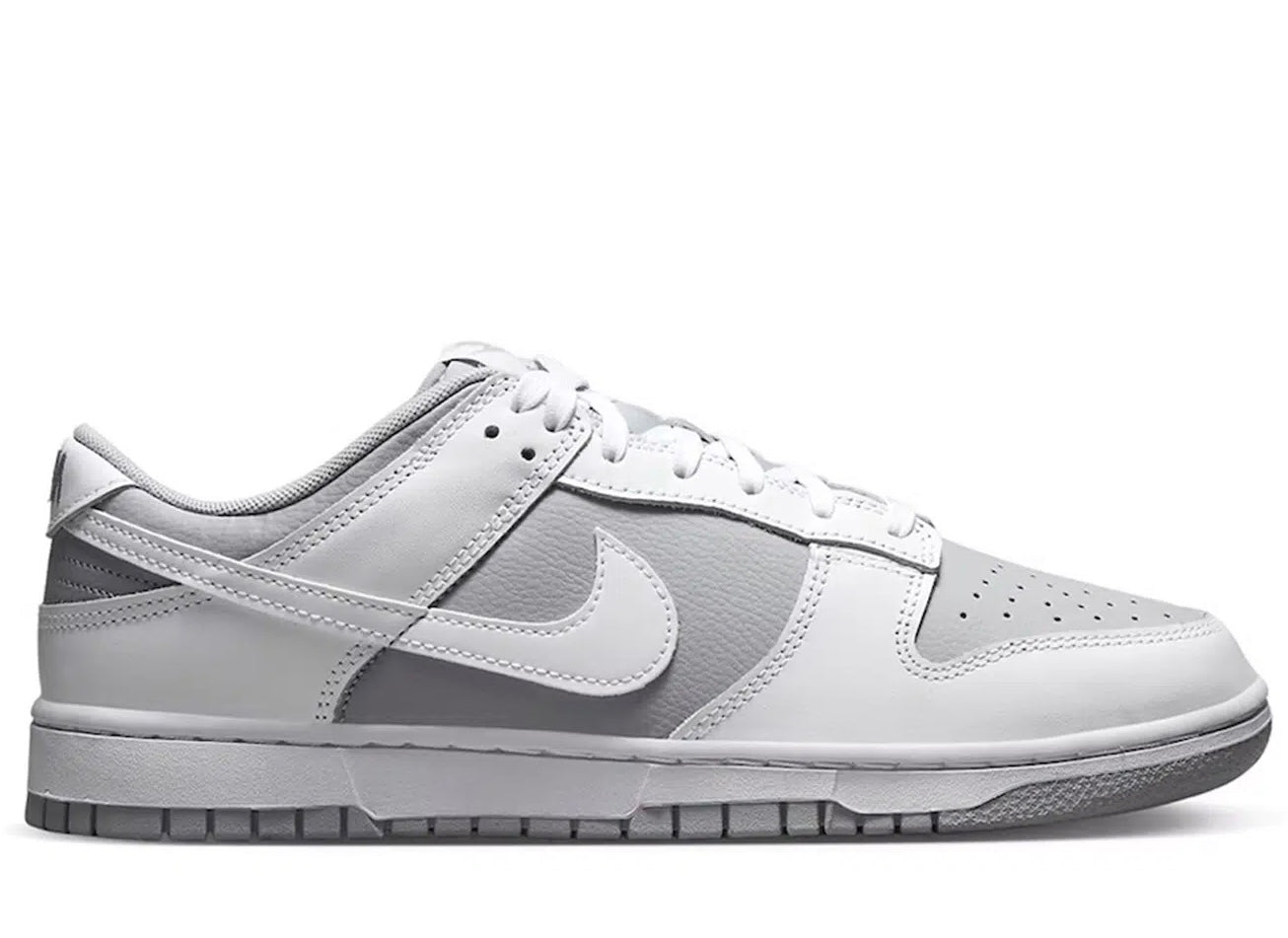 NIKE DUNK LOW WHTE GREY 'REVERSE TWO TONE'