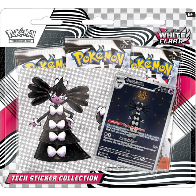 POKEMON TCG: SCARLET & VIOLET - WHITE FLARE TECH STICKER PACK