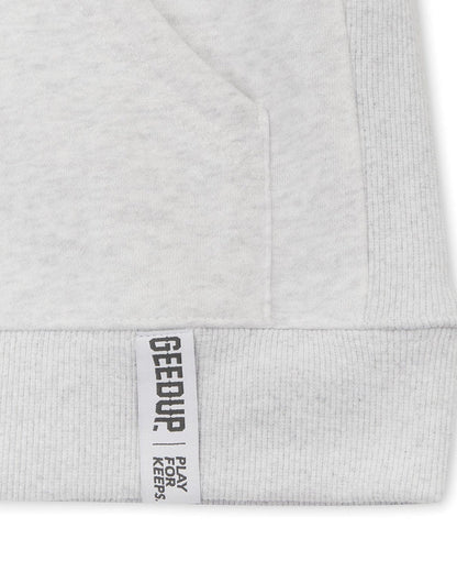 GEEDUP PLAY FOR KEEPS HOODIE WHITE / GREY