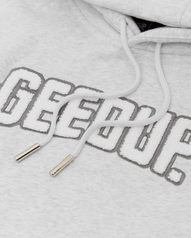 GEEDUP PLAY FOR KEEPS HOODIE WHITE / GREY