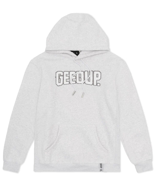 GEEDUP PLAY FOR KEEPS HOODIE WHITE / GREY