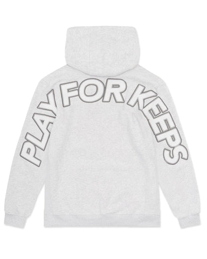 GEEDUP PLAY FOR KEEPS HOODIE WHITE / GREY