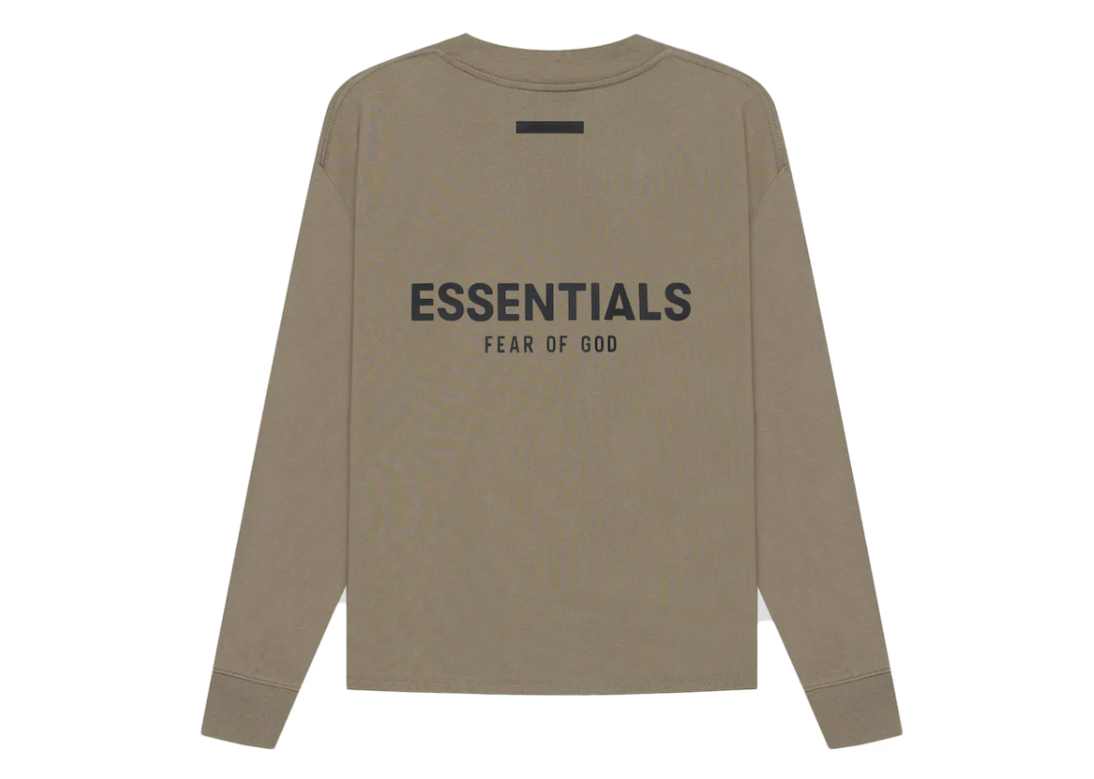 FEAR OF GOD ESSENTIALS LONG SLEEVE T-SHIRT TAUPE