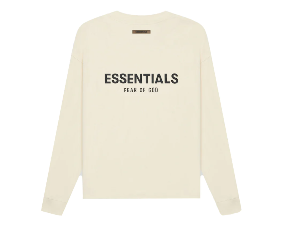 FEAR OF GOD ESSENTIALS LONG SLEEVE T-SHIRT BUTTERCREAM