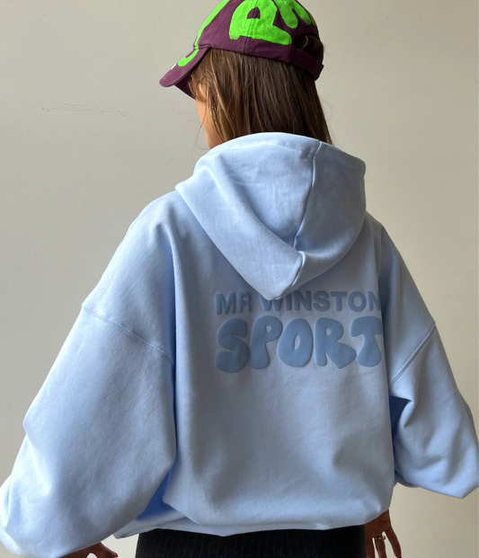 MR WINSTON HOODIE POWDER BLUE