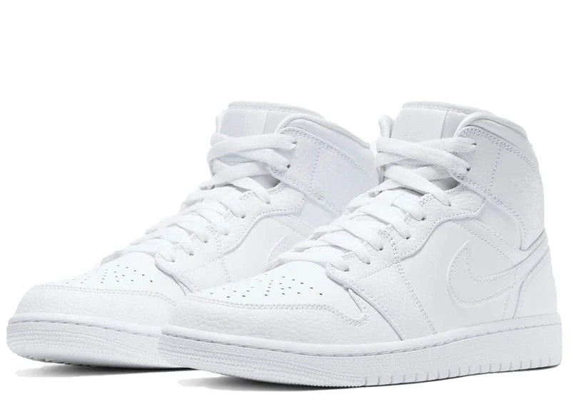 JORDAN 1 MID TRIPLE WHITE 2.0 (2020)