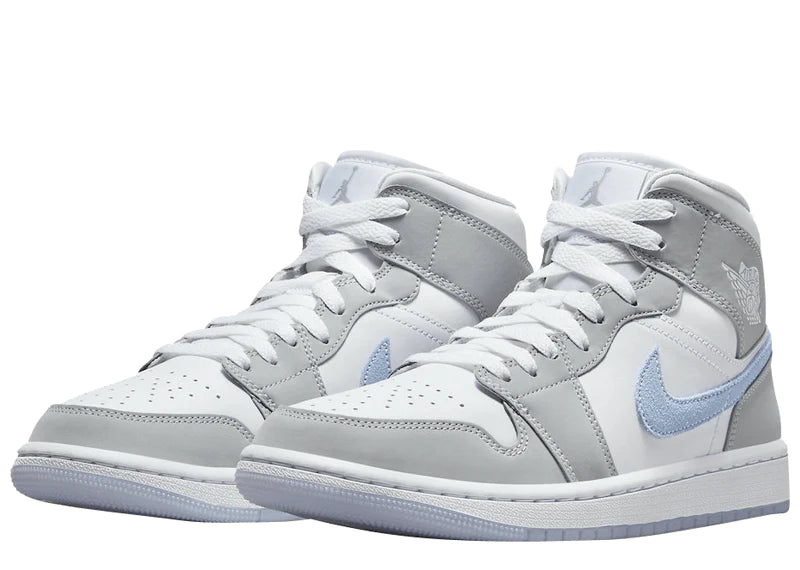 JORDAN 1 MID WOLF GREY ALUMINUM (W)