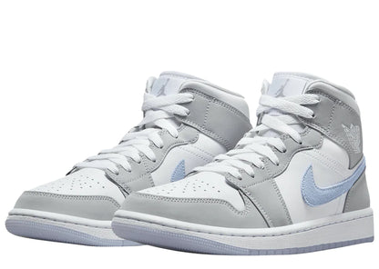 JORDAN 1 MID WOLF GREY ALUMINUM (W)
