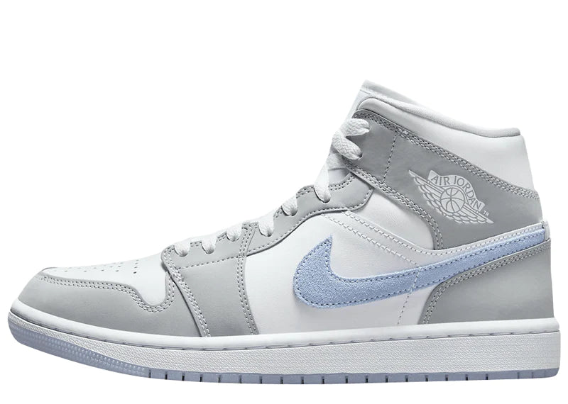 JORDAN 1 MID WOLF GREY ALUMINUM (W)