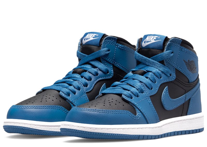 JORDAN 1 RETRO HIGH OG DARK MARINA BLUE (GS)