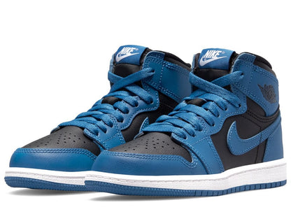 JORDAN 1 RETRO HIGH OG DARK MARINA BLUE (GS)